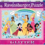 RAVENSBURGER puzzle cu sclipici DISNEY prințese XXL 100 piese