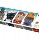 Puzzle panoramic TREFL - Echipa pufoasă 500 piese