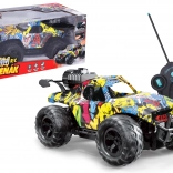Mașină RC off-road cu design graffiti și efect de fum 24 cm