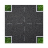 Placă de construcție de design Intersecție BRIXIES Plus