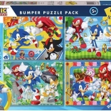 Puzzle Ravensburger Ariciul Sonic 4x100 piese