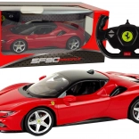 mașină rc ferrari sf90 1:14 rastar roșie
