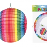 Lampion Rotund Curcubeu 25 cm