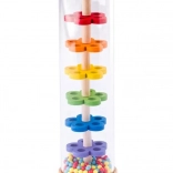 Duș transparent din lemn pentru cadă WOODY