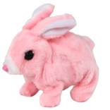 Iepuraș interactiv care merge cu blană scurtă – roz