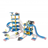 Mare garaj stație de poliție, 4 etaje, stație de alimentare, 100 de piese