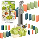 woopie locomotivă electrică pentru piese de domino dinozaur verde