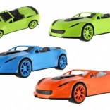 Mașină sport din plastic 38 cm cu mers liber în plasă, 3 culori