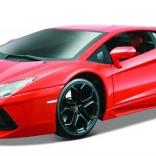 Model metalic BBURAGO LAMBORGHINI Aventador 1:18, portocaliu