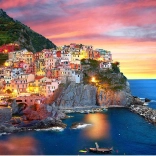 Puzzle Manarola la amurg Italia 2000 de piese