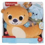 Fisher-Price vidră adorabilă 2în1 – pernuță pentru burtică și prieten zornăitor
