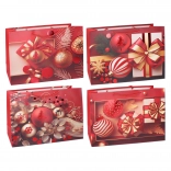 Pungă cadou M de Crăciun 25 × 32 × 11 cm