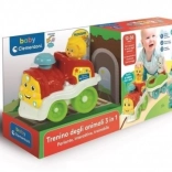 Trenuleț interactiv cu animale CLEMENTONI (vorbește cehă)