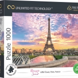 Puzzle TREFL UFT Apus de soare romantic – Turnul Eiffel 1000 piese