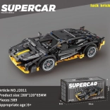 Set de construcție mașină sport – neagră, 589 piese