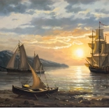 Pictură cu diamante – velier 30 × 40 cm