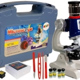 Mare set științific – microscop educațional pentru copii 100× 400× 1200× în valiză