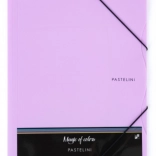 Mapă cu elastic A4 PASTELINI mov