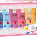 DJECO Culori degetale în tub 6x75ml
