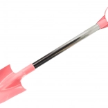 Lopățică pentru nisip cu coadă din aluminiu, roz pastel, 60 cm