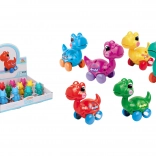 Dinozaur cu mecanism de întindere din plastic 10 cm