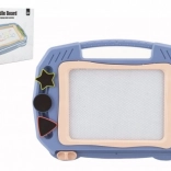 Tablă magnetică de desen albastră pentru copii