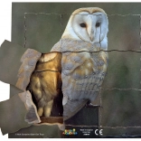 Just Jigsaws Bufnița și ciclul ei de viață - puzzle stratificat din lemn