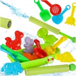 Pat pentru copii cu jucării de nisip și pistol cu apă