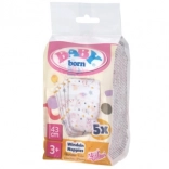 BABY born scutece pentru păpuși 43 cm (5 buc)