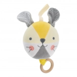 Mingiuță melodică iepuraș PETIT COLLAGE din bumbac organic
