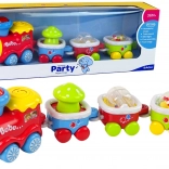 tren educațional colorat pentru copii mici cu lumini și sunete