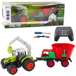 Tractor RC cu semănătoare și apucător rotativ 2.4 GHz