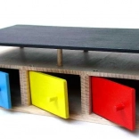 garaj din lemn pentru 3 mașini