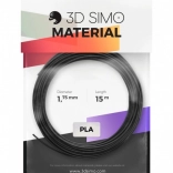 Filament PLA pro pentru stilou 3D și imprimare 3D – set 1,75 mm, 15 m (negru, auriu, argintiu)