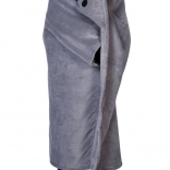 Pătură călduroasă Cozy Noxxiez cu glugă, pisică și buzunare în formă de lăbuțe