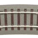 Roco geoLINE șină curbată R3 7,5° cu terasament, H0