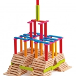 Plăcuțe de construcție din lemn 200 buc