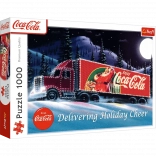Puzzle 1000 piese XMAS COCA-COLA Camion de Crăciun