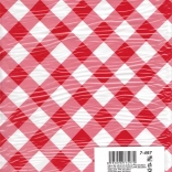 Față de masă pentru educație artistică, carouri roșu-alb