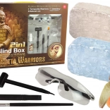 Set arheologic 2-în-1 – cristale și comori pentru copii