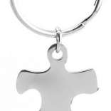 Pandantiv din oțel pentru chei Puzzle Stânga