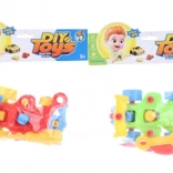 Mașinuță de curse din plastic cu șuruburi pentru copii