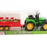 Tractor cu remorcă pentru cai cu mecanism inerțial