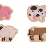 Puzzle ușor Bigjigs Toys Animale de fermă