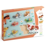 DJECO puzzle de inserare animale de la fermă