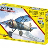 PZL P.11c avion de vânătoare 1:48 model din plastic