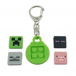 PIXIE CREW breloc rotund cu multipixeli tematici MINECRAFT