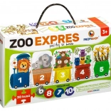 Puzzle ZOO Expres - Numără cu mine 30 de piese
