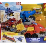 Hot Wheels City mega remorcher cu arenă de dragon