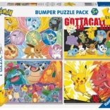 Puzzle Pokémon 4x100 piese